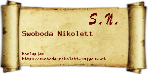 Swoboda Nikolett névjegykártya